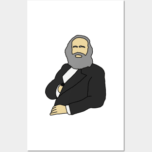 Karl Marx Illustration Posters and Art